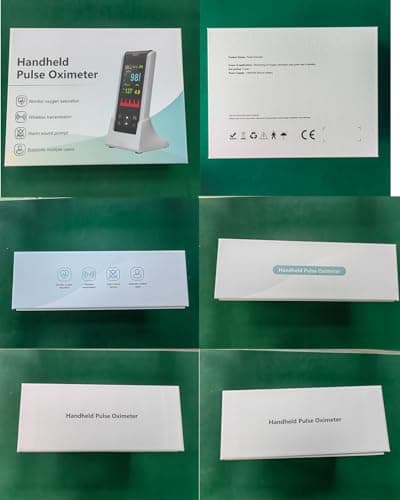 Pulse Oximeter - Handheld Pulse Oximeter Rechargeable Overnight Pulse Ox Continuous oxygen meter finger pulse oximeter Fingertip with Pulse o2 sat monitor finger for oxygen SpO2 7