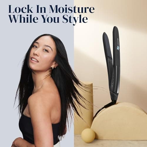 Bio Ionic 10X Styling Iron, 1" Hair Straightener with Moisturizing Heat Technology, Flat Iron for 10-Minute Styling, Hair Straightener and Curler 7