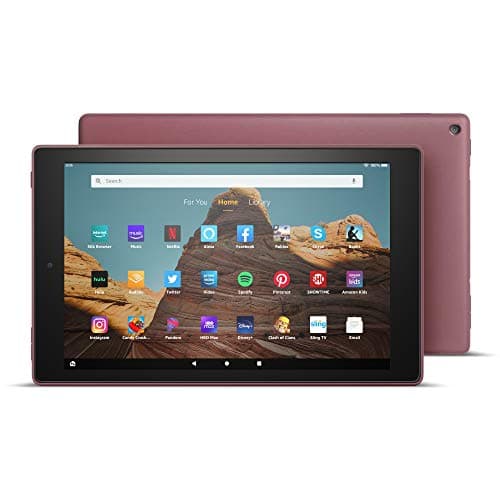 Fire HD 10 Tablet (10.1" 1080p full HD display, 64 GB) – Plum (2019 Release)