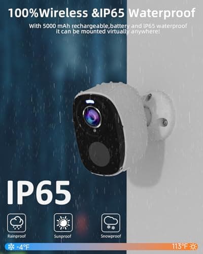 5G/2.4G WiFi Security Cameras Wireless Outdoor, 2K Battery Powered WiFi Cameras with AI Motion Detection Spotlight Siren,Color Night Vision, 2-Way Talk, Waterproof, Cloud/SD Storage, Works w/Alexa 7