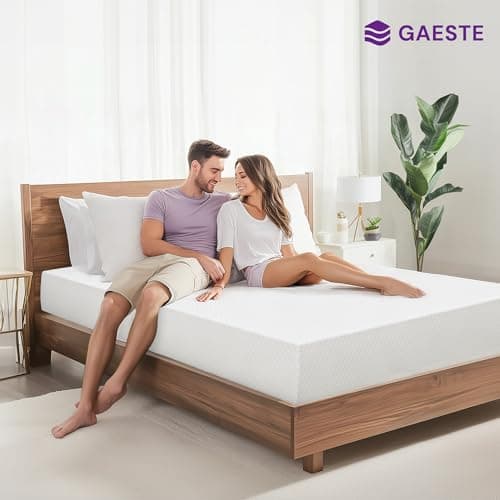 GAESTE 8 Inch Queen Cooling Gel Memory Foam Mattress for Cool Sleep Medium Firm CertiPUR-US Certified Foam, Mattress in a Box Pressure Relief Removable Cover No Fiberglass (Queen, 8 in) 6