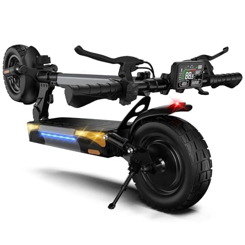 iScooter Adults Electric Scooter, 900W Motor E-Scooter with 28MPH Top Speed & 25 Miles Range, 10" Off Road Pneumatic Tires, Dual Suspension, Foldable Commuting Escooter for Adults Wilth APP-Black Gray