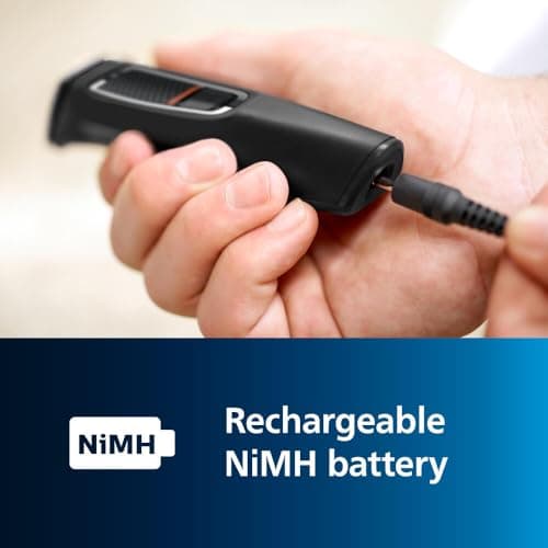 Norelco Philips Multigroom 3000 Series, All-in-One Trimmer, Beard Trimmer and Hair Clipper, 15-Piece Men's Grooming Kit for Head, Beard, Face, Nose, Ears, No Blade Oil Needed, Soft Pouch, MG3770/40 5