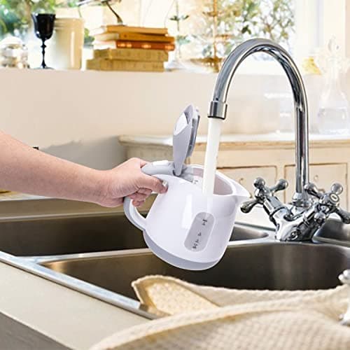 Aigostar Small Electric Kettle, 1L Portable Electric Tea Kettle 1100W with Automatic Shut-Off and Boil Dry Protection, Travel Hot Water Boiler Cordless for Making Coffee and Tea, BPA-Free, Grey 9