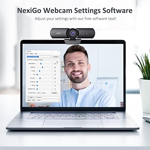 NexiGo HelloCam, 1080P Webcam with Windows Hello, True Privacy, Automatic Electronic Shutter, Computer Camera, Microphone, Facial Enhancement, HD USB Web Cam 8