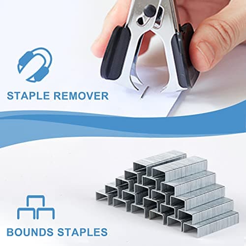 EZWORK Swing-Arm Swivel Stapler, 25 Sheets Capacity, 360 Degree Rotate Desk Staplers for Booklet or Book Binding (Pink, 20 Sheets) 6