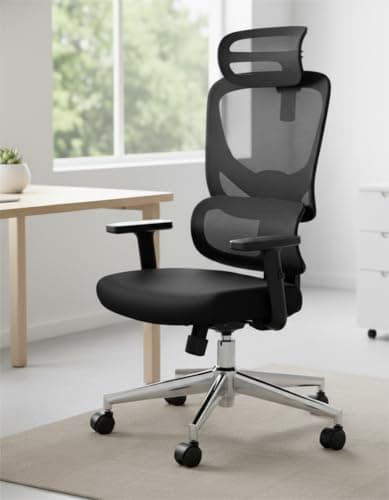 Marsail Ergonomic Office Chair Desk Chair,Gaming Chair with Height Adjustable Lumbar Support, Adjustable Armrest& 2D Headrest