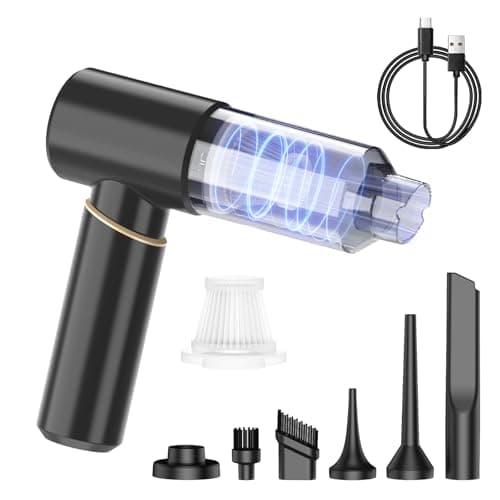 BSRCO Handheld Vacuum Cordless Rechargeable, Car Vacuum Portable Cordless with Strong Suction15Kpa, Hand Vacuum Ultra-Quiet (75dB), 21min Runtime, Lightweight (1.25 lbs) for Car, Pet Hair, Home