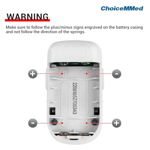 CHOICEMMED Finger Pulse Oximeter - Blue Blood Oxygen Monitor with Batteries - Portable O2 Saturation Sensor in Carry Pouch 9