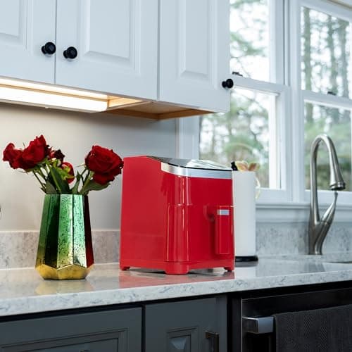 Deco Chef 5.8QT Air Fryer, 8-in-1 Smart Cooking Programs, Nonstick and Dishwasher-Safe Basket, Red 8