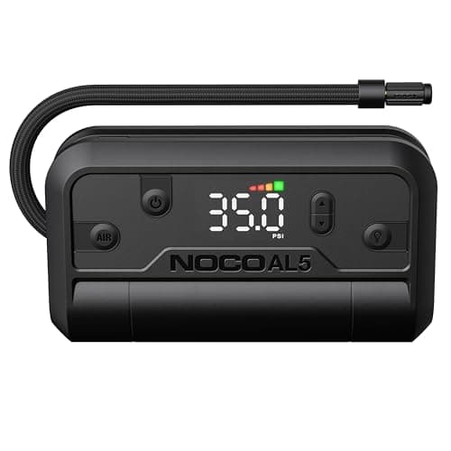 NOCO Air AL5: Cordless Tire Inflator – Portable Rechargeable Air Compressor with USB-C – 17 LPM Inflates 0–40 PSI in 7 Minutes – Digital Gauge + Auto-Shutoff – For Tires up to 31-Inches