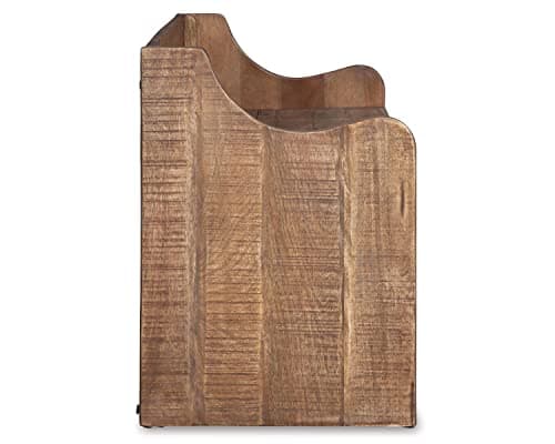 Signature Design by Ashley Garrettville Vintage Distressed Solid Wood Entryway Storage Bench, Brown 7