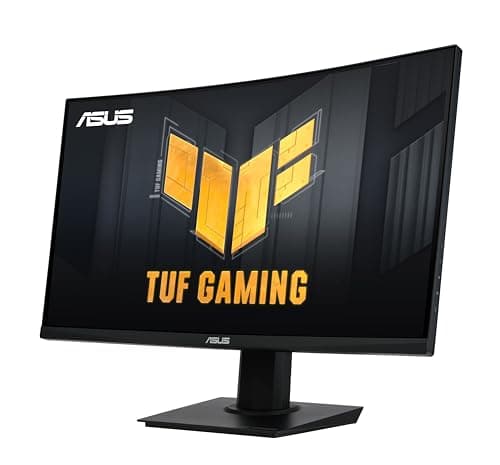 ASUS TUF Gaming 24” (23.6 inch viewable) Curved Monitor (VG24VQER) – FHD, 180Hz, 1ms, DCI-P3 90%, Extreme Low Motion Blur Sync, FreeSync, Shadow Boost, Eye Care, DisplayWidget Center, 3yr Warranty 10