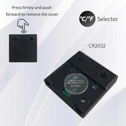Mini Humidity Meter Hygrometer 6 Pack Room Thermometer Indoor Digital Temperature and Humidity Monitor (Black) 7