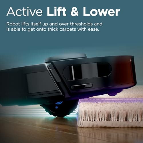 Shark PowerDetect Self-Empty Robot Vacuum with NeverStuck Technology, Auto Deep-Clean Carpets & Hardfloors, 30 Day Capacity HEPA Bagless Base, for Pet Hair, WiFi Black, AV2820S 5