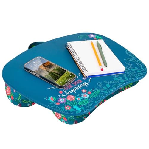 LAPGEAR MyStyle Portable Lap Desk with Cushion - Big Ideas - Fits up to 15.6 Inch Laptops - Style No. 45311
