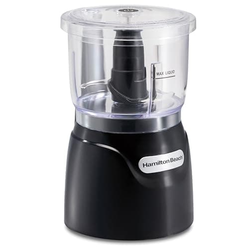 Hamilton Beach Electric Vegetable Chopper & Mini Food Processor, 3-Cup, 350 Watts, for Dicing, Mincing, and Puree, Black (72850) 8