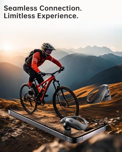 NDO Wireless Earbuds Bluetooth 5.3 Headphones Sport,IPX7 Waterproof Sports Earphones with Earhooks,48H Playtime,Lightweight 7.8g,Fast Charging Case,Noise Cancelling Mic for Running Gym Workout-Black 6