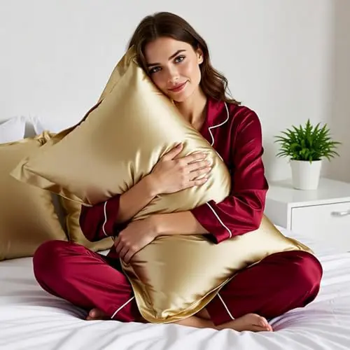 Copper Pillowcase for Sleeping, Copper Pillow Case for Wrinkles Reduction, Copper Infused Pillowcase for Hair Smooth 18.5in * 27.5in (1)