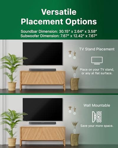 PHILIPS B5309 Soundbar 2.1 with Wireless Subwoofer and Immersive DTS Virtual:X Audio Technology - 240W Max Power, Deep Bass, Bluetooth 5.4, Four EQ Modes, HDMI ARC and USB connectivity - Dark Grey 8