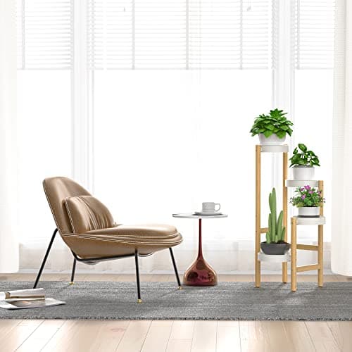 Wisuce Bamboo Plant Stands Indoor, 4 Tier Tall Corner Plant Stand Holder & Plant Display Rack for Outdoor Garden Indoor Home (4 Tier -2) 6