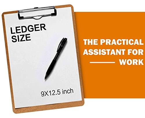 Clipboards, HERKKA 25 Pack Hardboard Office Clipboards Low Profile Clip Standard A4 Letter Size, ECO Friendly 6