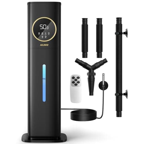 AILINKE Humidifiers for Plants, 2.1Gal/8L Plant Humidifier Indoor, Reptile Fogger Mister with Precise Temp&Humidity Probe/Expandable Hose, Vivarium/Terrarium/Greenhouse/Grow Tent,12H Timer