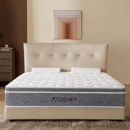 Medium Firm Acochey Hybrid Mattress, 10 Inch Full, Gel Memory Foam, Breathable & Cooling, CertiPUR-US