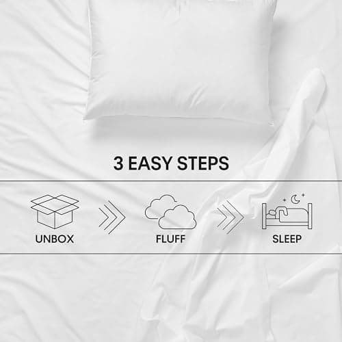 Calvin Klein Almost Down Comforter, 100% Cotton Full/Queen Size Year-Round Warmth Duvet Insert with Corner Tab Ties, 88 in x 96 in, White 7