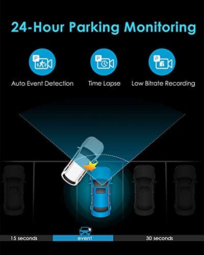 VIOFO A119 V3 2K Dash Cam 2560x1440P Quad HD+ Car Dash Camera, Ultra Clear Night Vision, 140-Degree Wide Angle, GPS Included, Buffered Parking Mode, True HDR, Motion Detection (Renewed) 5