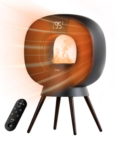 Sothing Space Heater Humidifier Combo - Star 3-in-1 Electric Heaters for Indoor Use, Humidifier with Flame Light, Aesthetic Design, 1500W Space Heater Indoor Large Room, Sleep Mode for Bedroom, Office