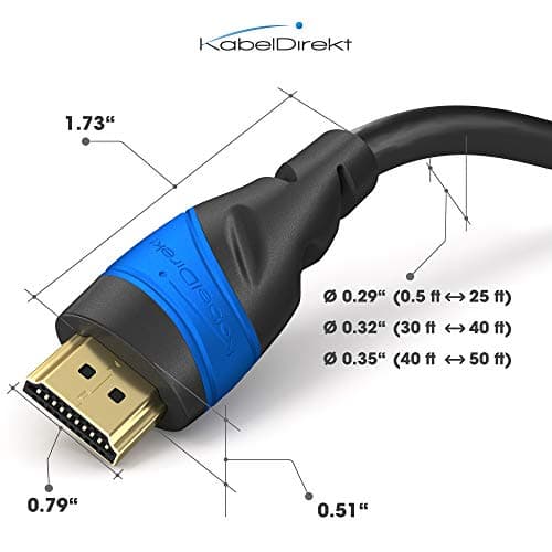 KabelDirekt – 8K / 4K HDMI Cable – 6ft & More HDMI Cables (0.5ft–75ft) – German-Engineered HDMI Cord – Supports 10K/8K@60Hz/4K@120Hz – HDMI Cable for Playstation3/4/5, HDTV, PC & Gaming Consoles 5