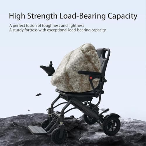 YIHAO Lightweight Foldable Electric Wheelchair - Only 36 lbs, FAA Approved, All-Terrain Power Wheelchair for Adults, 220 lbs Capacity, Ideal for Travel & Indoor/Outdoor Use 5