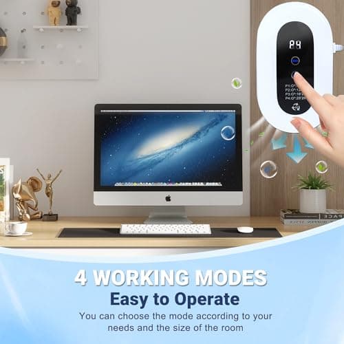 Home Air Purifier for 99% Strong Odor Pets Poof Cat Litter Deodorizer Plug in Ionizers Air Freshener for Bedroom Kitchen Toilet Pets Litter Box Shoe Cabinet(1) 6