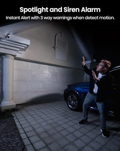 aosu Security Cameras Wireless Outdoor, 5MP Ultra HD Wireless Security Camera System, 2 Camera kit with 166° Wide Angle, 240-Day Battery Life,Spotlight Camera, 32G Local Storage, No Monthly Fee 6