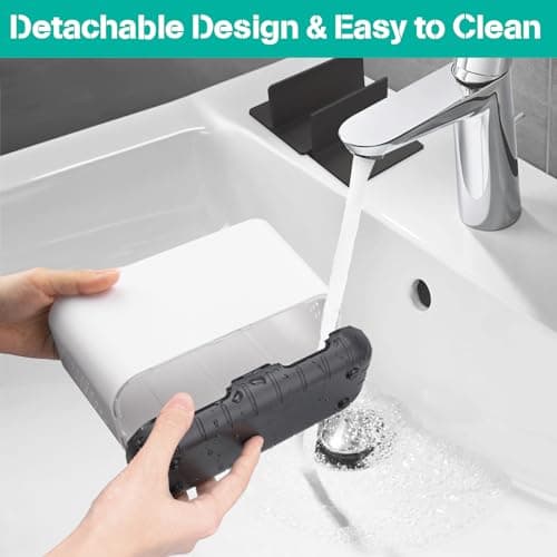 LAFARA Toothbrush Holders for Bathrooms, Electric Toothbrush and Toothpaste Holder with Adjustable Dividers and Drainage, Kids Toothbrush Organizer for Bathroom Countertop 3
