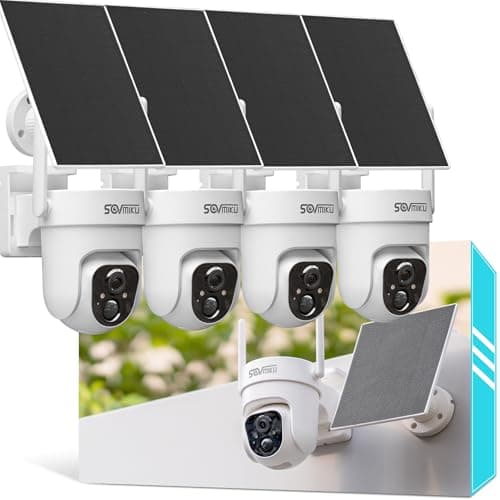 Vicohome 4CQ4 2K AI Solar Security Camera Wireless Outdoor, Battery Powered Cam, Color Night Vision, Two Way Audio, Motion Detection, Easy to Setup, Audible Flashlight Siren 180 Days Exchange Policy