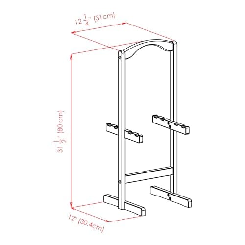 Winsome Lucca Set of 4 Foldable Snack Tables with Storage Rack, Easy to Store Portable Fold Up Table Set for Kitchen, Living Room TV Dining, Crafts, Puzzles, Work From Home 15