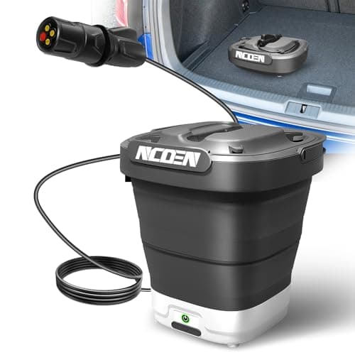 Portable Electric Pressure Washer w/3.2Gal Tank, 4-in-1 Nozzles, Max 290 PSI Foldable Cordless Pressure Washer for No Water Hose Apartment, Camping, Bike Cleaning, Garden Care and Pet Cleaning