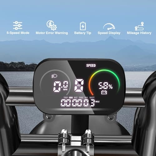 Furider Electric Bike for Adults, 1200W Peak Power Ebike, 28MPH, 48V 18Ah Removable Battery, 35-Mile Range, 500LBS Load, 16'' Fat Tire Electric Dirt Bikes, Electric Mountain Bicycles for All-Terrain 8