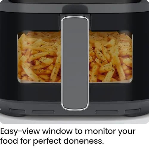 Chefman Air Fryer – 4 QT Compact Airfryer for Quick & Easy Meals, Features Hi-Fry Technology for Extra Crisp, Easy-View Window, Touch Controls with 4 Presets, Nonstick & Dishwasher Safe Basket - Grey 6