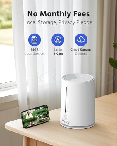 ANNKE 2.5K Wireless Security Camera Outdoor, 5MP 2-Cam Kit Solar Surveillance System, PIR Human Detection, 360° Pan&Tilt, Compatible with Alexa, Color Night Vision, No Monthly Fee, 64GB Memory Card 6