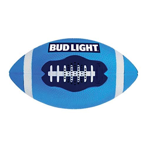 Bud Light Portable Football Bluetooth Speaker Wide Range Wireless Speakers with Rechargeable Battery IPX6 Waterproof Music Device Prefect Birthday Gifts for Men & Women