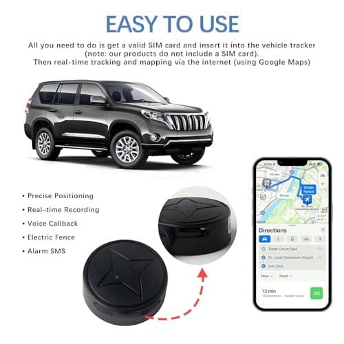 Mini GPS Tracker for Vehicles - Portable Magnetic Waterproof Design, Real-Time Tracking Device, No Subscription Required – Perfect for Vehicles, Kids, Pets, and Asset Security 6