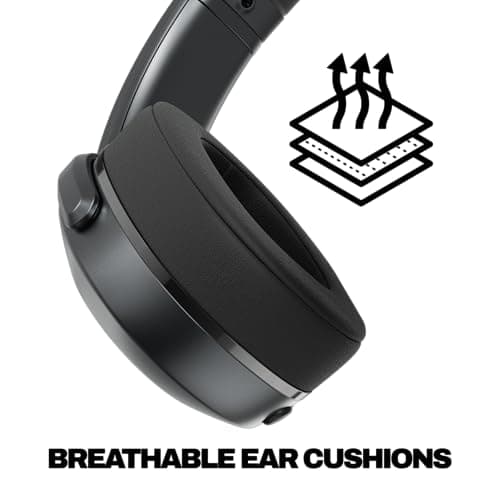 Skullcandy Crusher 540 Active Wireless Bluetooth Headphones with Multi-Sensory Bass, Noise Isolating Over-Ear Fit, Sweat and Water Resistant, 40 Hours Battery, Microphone for iPhone Android - Coal 5