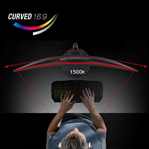 acer Nitro XZ322Q Pbmiiphx 31.5" 1500R Curved Zero-Frame Full HD (1920 x 1080) Gaming Monitor with AMD FreeSync Technology | 165Hz | 1ms VRB | DisplayHDR 400 (Display Port & 2 x HDMI Ports) 5