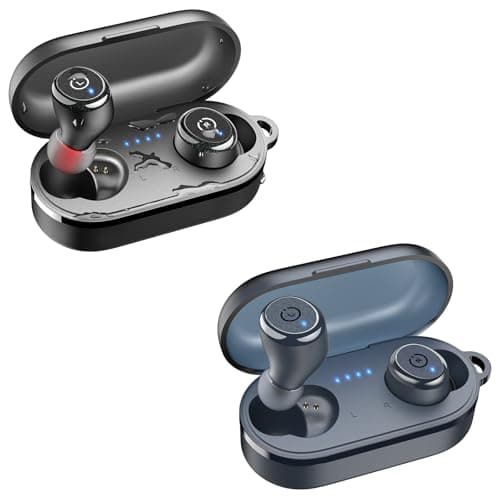 TOZO T10 Wireless Earbuds Bluetooth 5.3 Headphones Black T10 Wireless Earbuds Bluetooth 5.3 Headphones Matte Gray