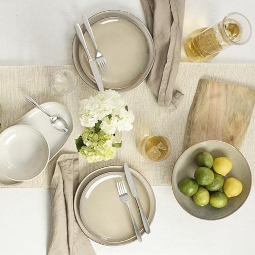 Oneida 897209 Organic Shades 2-Piece Serving Set, Oatmeal 10