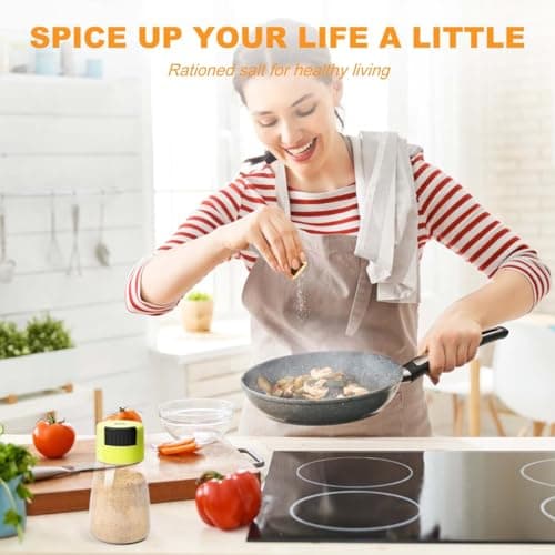 iNeibo Salt and Pepper Shakers Set, 2Pcs Plastic Salt Dispenser, Clear, with Squeezing Lid, Moisture Proof, Perfect for Cooking, Picnic, Outdoor BBQ, 1.2 Ounces for Easy Portability and Use 5