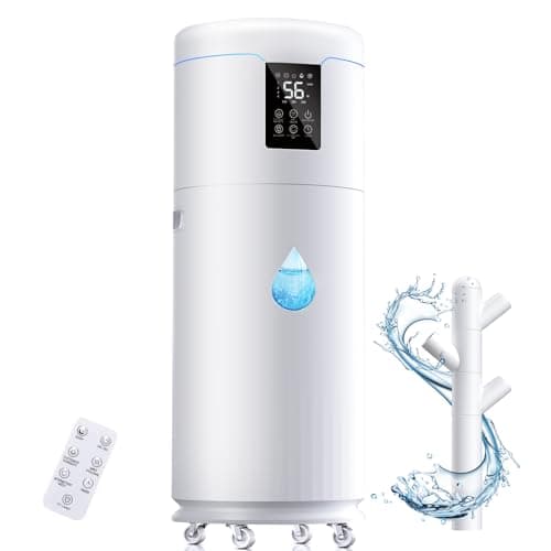 17L/4.5Gal Ultra Large Humidifiers for Bedroom 2000 sq ft, Quiet Humidifiers for Large Room, Tower Humidifier with 4 Mist Mode & Extension Tube for Home School Office Commercial Greenhouse Plants